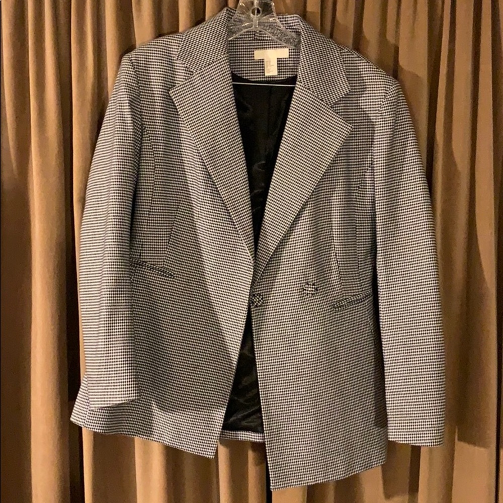 Houndstooth blazer